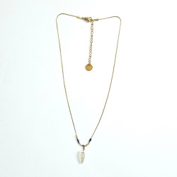 Collier Totem bleu Dent de requin