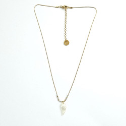 Collier Totem blanc Aile