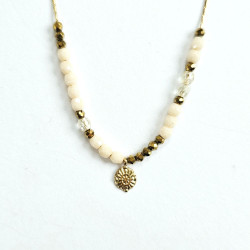 Collier Maharani blanc