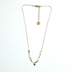 Collier Maharani blanc