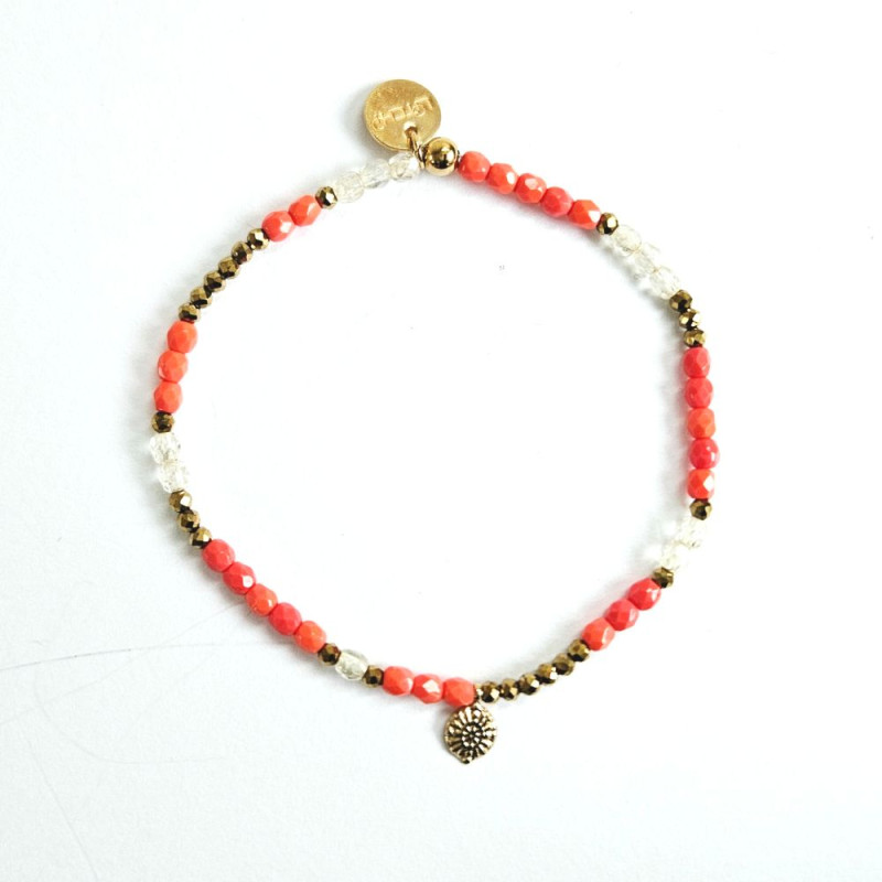 Bracelet Maharani corail