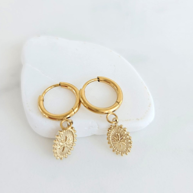 Boucles d'oreilles aura Maya