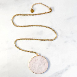 Long necklace pendule Quartz