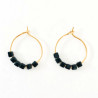 Earings Simply Square Black