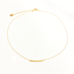 Necklace Gold Cube