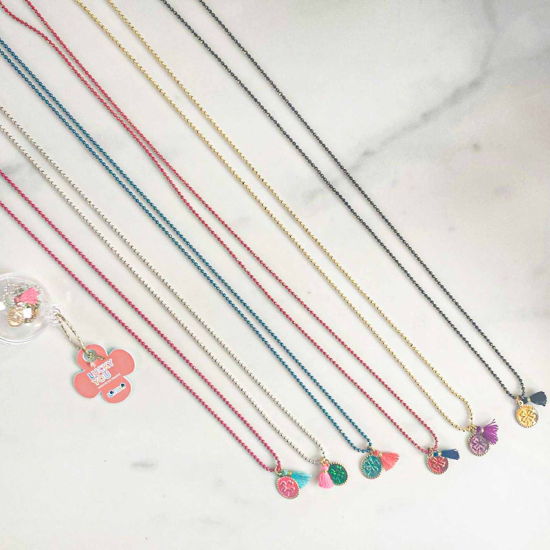 Collier bubble Lucky Trèfle