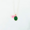 Collier bubble Lucky Trèfle