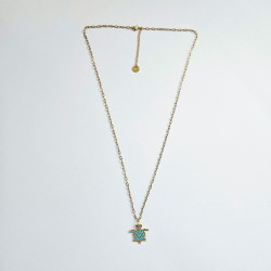 Sea Party Turtle Long Necklace