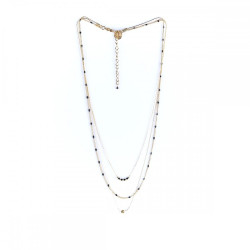 Collier triple Anna Noir