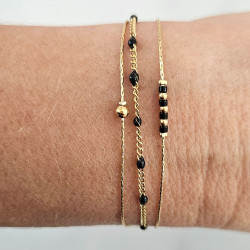 Bracelet triple Anna Noir