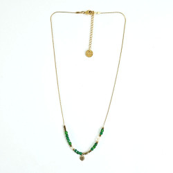 Collier Maharani vert