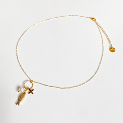 Collier grappe poisson