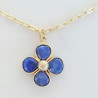 Collier Trèfle Précieux lapis