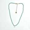 Collier fleur de tiaré vert