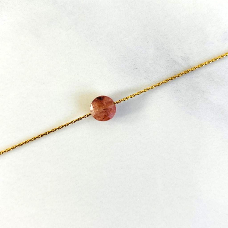 Collier Mini Moon Grenat
