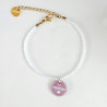 White Tiare Flower Necklace