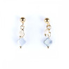 Earings 4 leaf clover nacre