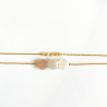 Bracelet double lune Rose Mini moon