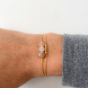 Bracelet double lune Rose Mini moon