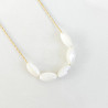 Collier nacre olive