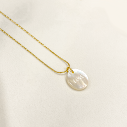 Necklace nacre Love