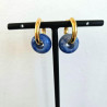 Boucles d'oreilles Froot Loops bleu