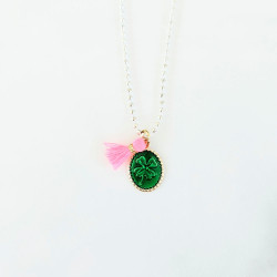Collier bubble Lucky Trèfle