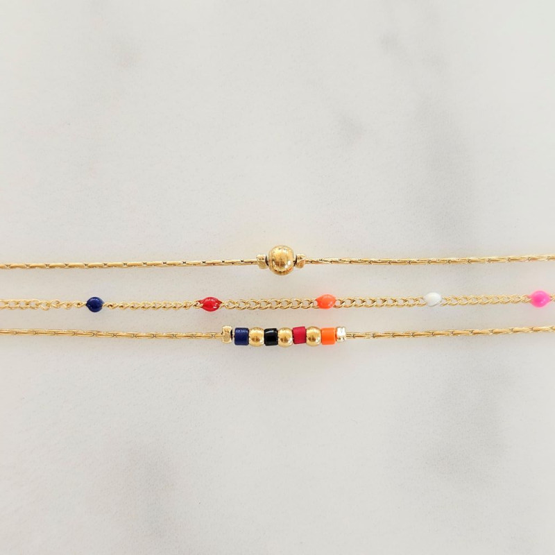 Bracelet triple Anna multi
