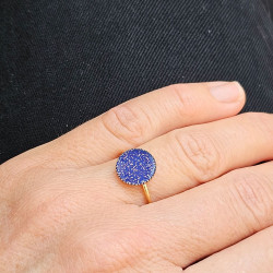 Bague bleue Planète