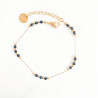 Bracelet mini galets Black spinelle