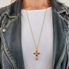 Sautoir croix multi Madonna