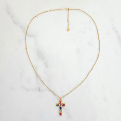 Sautoir croix multi Madonna