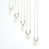 Collier Totem bleu Dent de requin