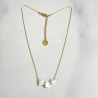 Trio necklace white