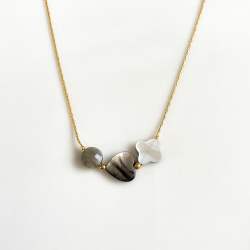 Collier trio Noir