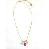 Collier Rainbow Mary Médailles précieuses Pink