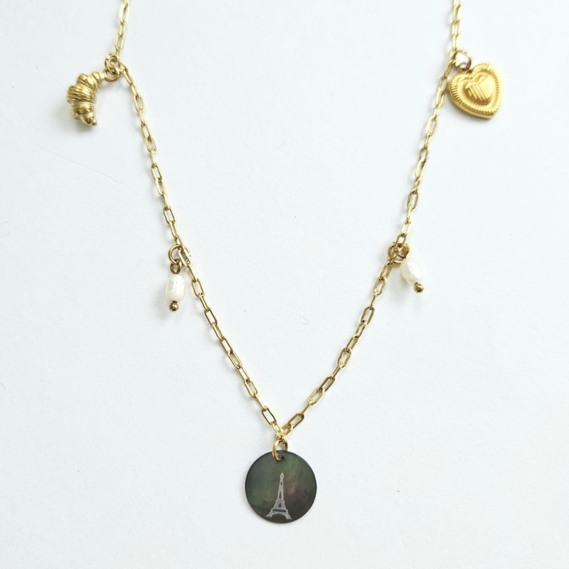 Paris Multi Charms Necklace
