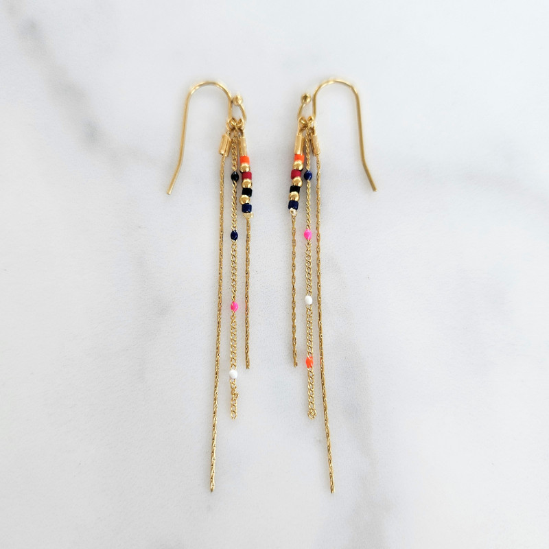 Boucles d'oreilles Anna multi