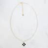 Collier Trèfle Précieux noir