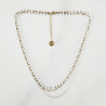 Collier Infini multi rangs Blanc