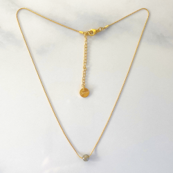 Mini Moon necklace Grey