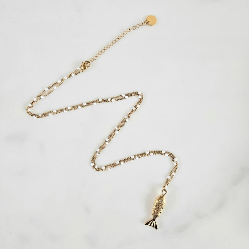 Long necklace fish
