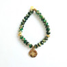 Green Compass Rose Elastic Bracelet