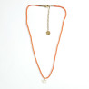 Orange Tiare Flower Necklace