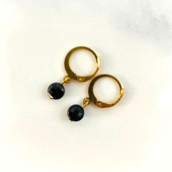 Mini Moon earrings Blue