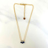 Collier double lune Marine Mini moon