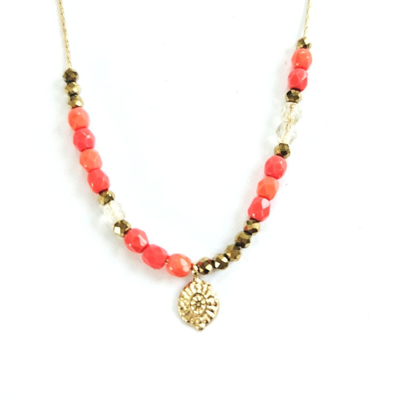 Collier Maharani corail