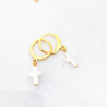 Boucles Céleste Croix