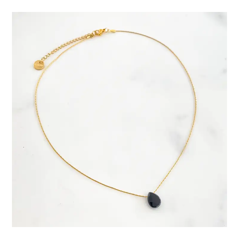 Necklace drop Black