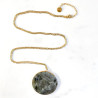 Long necklace pendule Labradorite